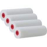 Schuim verfroller2/lakrollers - 8x - wit - 2,5 x 10 cm - Verfspullen -  schilderen van hout/gips