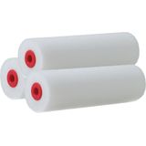 Schuim verfroller2/lakrollers - 10x - wit - 2,5 x 10 cm - Verfspullen -  schilderen van hout/gips