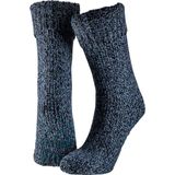 Apollo - Wollen Huissokken - Donkerblauw - Anti Slip Sokken - Warme Winter Sokken