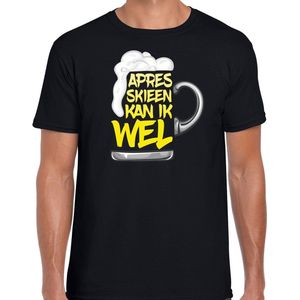 Bellatio Decorations wintersport verkleed t-shirt heren - apres ski bier - zwart - winter outfit