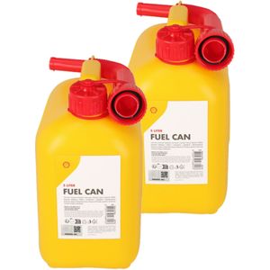 Shell - Jerrycan - Geel - Kunststof - 2x 5 Liter
