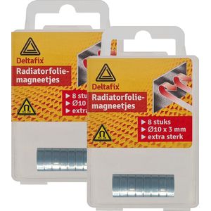 Deltafix Radiatorfolie magneten 16x - nikkel - hittebestendig - 10 x 3 mm