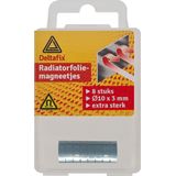 Deltafix Radiatorfolie magneten 24x - nikkel - hittebestendig - 10 x 3 mm