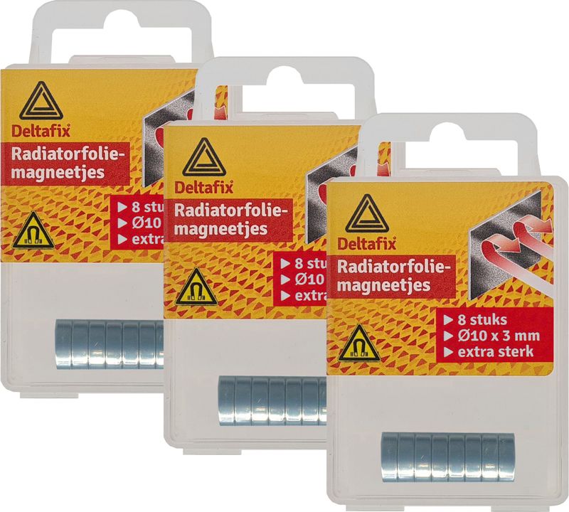 Deltafix Radiatorfolie magneten 24x - nikkel - hittebestendig - 10 x 3 mm