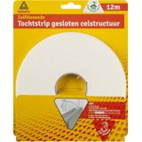 Deltafix Tochtstrip - 2x - Tochtwering - Wit - Zelfklevend - Universeel - 12 M X 9 Mm X 4 Mm