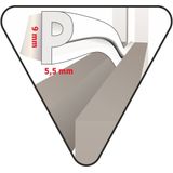 Deltafix Tochtstrip - 2x - Tochtwering - Wit - Zelfklevend - O-profiel - 6 M X 9 Mm X 6 Mm