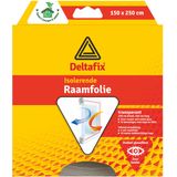 Deltafix Raam isolatiefolie - 2x - transparant - 150 x 250 cm - incl. bevestigingstape - energiebesparend