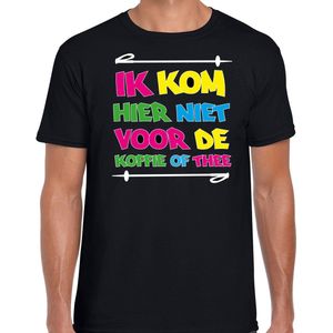 Bellatio Decorations Apres ski t-shirt heren - koffie of thee - zwart - apres ski winter
