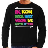 Bellatio Decorations Apres ski sweater heren - koffie of thee - zwart - apres ski/winter
