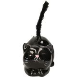 Dieren spaarpot voor kind/volwassenen katje/poes - Keramiek - zwart - 19 x 9 cm
