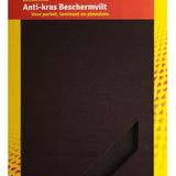 Deltafix Anti-krasvilt - 2x A4 knipvel - zwart -  210 x 297 mm - rechthoek - zelfklevend - beschermvilt