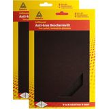 Deltafix Anti-krasvilt - 2x A4 knipvel - zwart - 210 x 297 mm - rechthoek - zelfklevend - beschermvilt