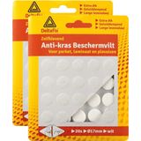 Deltafix Anti-krasvilt - 40x - wit - 17 mm - rond - zelfklevend - meubel beschermvilt
