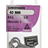 Deltafix Schroefogen - 10x - verzinkt metaal - 40 mm - ijzerwaren