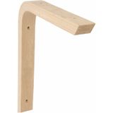 AMIG Plankdrager/planksteun van hout - 2x - lichtbruin - H200 x B150 mm - boekenplank steunen