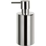 Spirella zeeppompje/dispenser Sienna - 2x - glans zilver - porselein - 16 x 7 cm - 300 ml