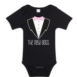 Bellatio Decorations - Rompertje - Zwart - The New Boss - Baby