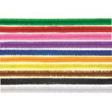 Chenilledraad - 20x - regenboog mix - 50 cm - hobby/knutsel materialen - Hobbydraad