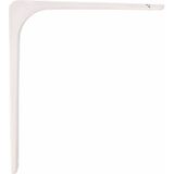 AMIG Plankdrager/planksteun van metaal - 4x - gelakt wit - H300 x B400 mm - boekenplank steunen