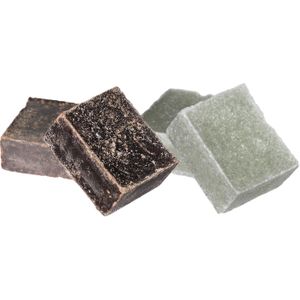 Ideas4seasons Amberblokjes/geurblokjes - jasmijn en musk - 6x stuks - huisparfum