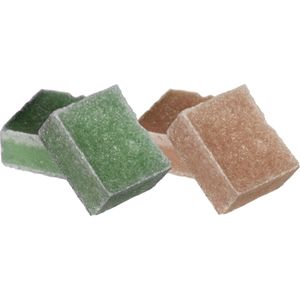Amberblokjes/geurblokjes - sandelhout en dennen - 6x stuks - huisparfum