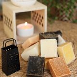 Ideas4seasons Amberblokjes/geurblokjes - dennen en musk - 6x stuks - huisparfum