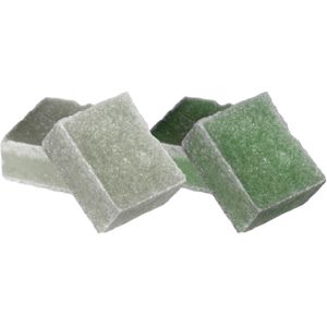 Ideas4seasons Amberblokjes/geurblokjes - dennen en eucalyptus - 6x stuks - huisparfum