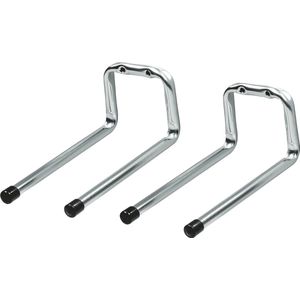 AMIG - Dubbele Ophanghaken - Zilver - Gelakt Metaal - 2 Stuks