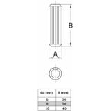 AMIG Houten deuvels - 60x stuks - connect pluggen/pins - bruin - D8 x L30 mm - voor kasten