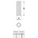 AMIG Houten deuvels - 80x stuks - connect pluggen/pins - bruin - D6 x L30 mm - voor kasten