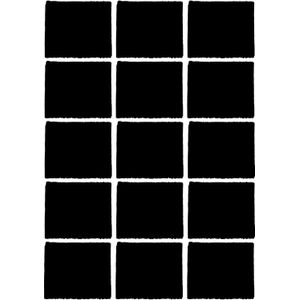AMIG Anti-krasvilt - 48x - zwart - 30 x 30 mm - vierkant - zelfklevend - meubel beschermvilt