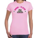 Bellatio Decorations Verkleed t-shirt voor dames - kakker - Anne Fleur - roze - haarklem - vakantie