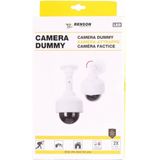 Benson Dummy Beveiligings Camera - 2x - Led dome - kunststof - realistisch - binnen en buiten