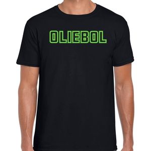 Bellatio Decorations Fout kersttrui t-shirt voor heren - oliebol - groen - oliebollen - nieuwjaar