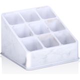 Edco - Make-up Organizer - Wit - Kunststof - Set van 2