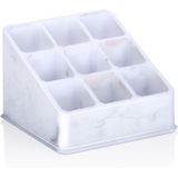 Edco - Make-up Organizer - Wit - Kunststof - Set van 2