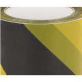 Afzettape- 2x - geel/zwart - 50 mm x 30 m - pvc - markeertape  - Tape (klussen)