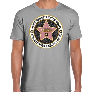 Bellatio Decorations Cadeau t-shirt voor heren - friend vriend - grijs - bedankje - verjaardag