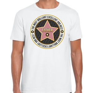 Bellatio Decorations Cadeau t-shirt voor heren - father vader - wit - verjaardag - vaderdag - papa