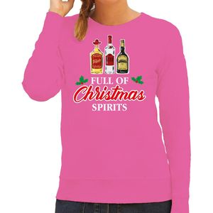 Bellatio Decorations - Foute Kersttrui - Roze - Drank Humor