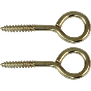 AMIG Schroefogen - 42x - staal - 30 mm - goud - DHZ ijzerwaren - bevestigingsmaterialen - A merk