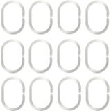 MSV Douchegordijn met ophangstang - uitschuifbaar van 75 tot 125 cm - beige - 180 x 200 cm - polyester