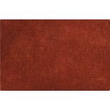 MSV badkamer droogloop mat/tapijt - 40 x 60 cm - met zelfde kleur zeeppompje 300 ml - terracotta