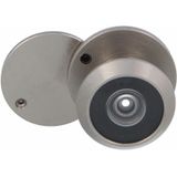 AMIG Deurspion/Kijkgat - 2x - Mat Zilver - Deurdikte 15 Tot 25mm -160 Graden Kijkhoek -14mm Boorgat