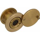 AMIG Deurspion/Kijkgat - 2x - Messing - Deurdikte 15 Tot 25mm - 160 Graden Kijkhoek - 14mm Boorgat
