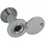 AMIG deurspion/kijkgat - 2x - verchroomd -  deurdikte 35 tot 60mm -160 graden kijkhoek -14mm boorgat