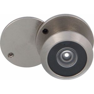 AMIG deurbeveiliging set - kierstandhouder met deurspion - mat zilver - deurdikte 15 tot 25mm - Deurkettingen
