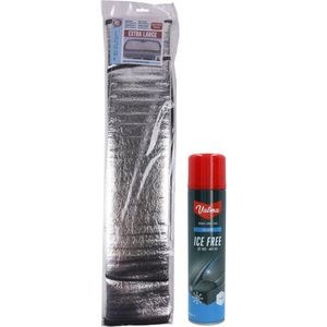Ruitenontdooier spray - auto - 400 ml - antivries - incl. anti-vriesdeken