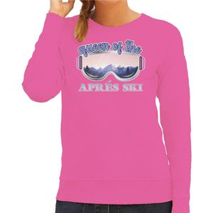 Bellatio Decorations - Apres Ski Sweater - Roze - Queen of the Apres Ski