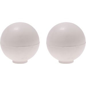 Protect-it Deurstopper/deurbuffer Golf - 2x - D35mm - rubber - wit - Deurstoppers